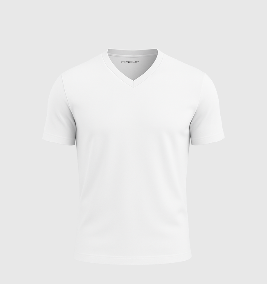 La T-shirt Scollo V - Bianco