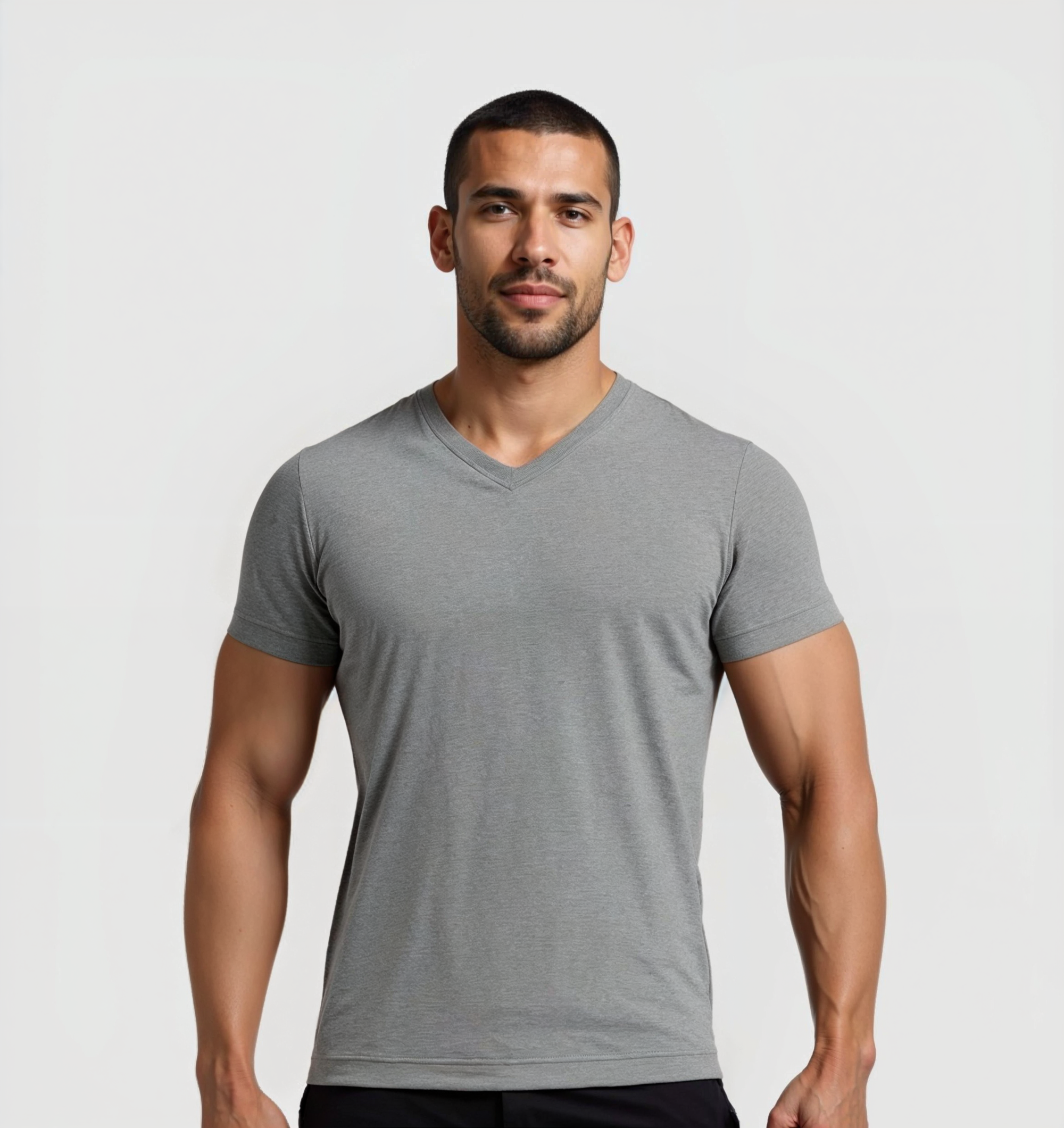 Pack da 6 Scollo V - Grigio