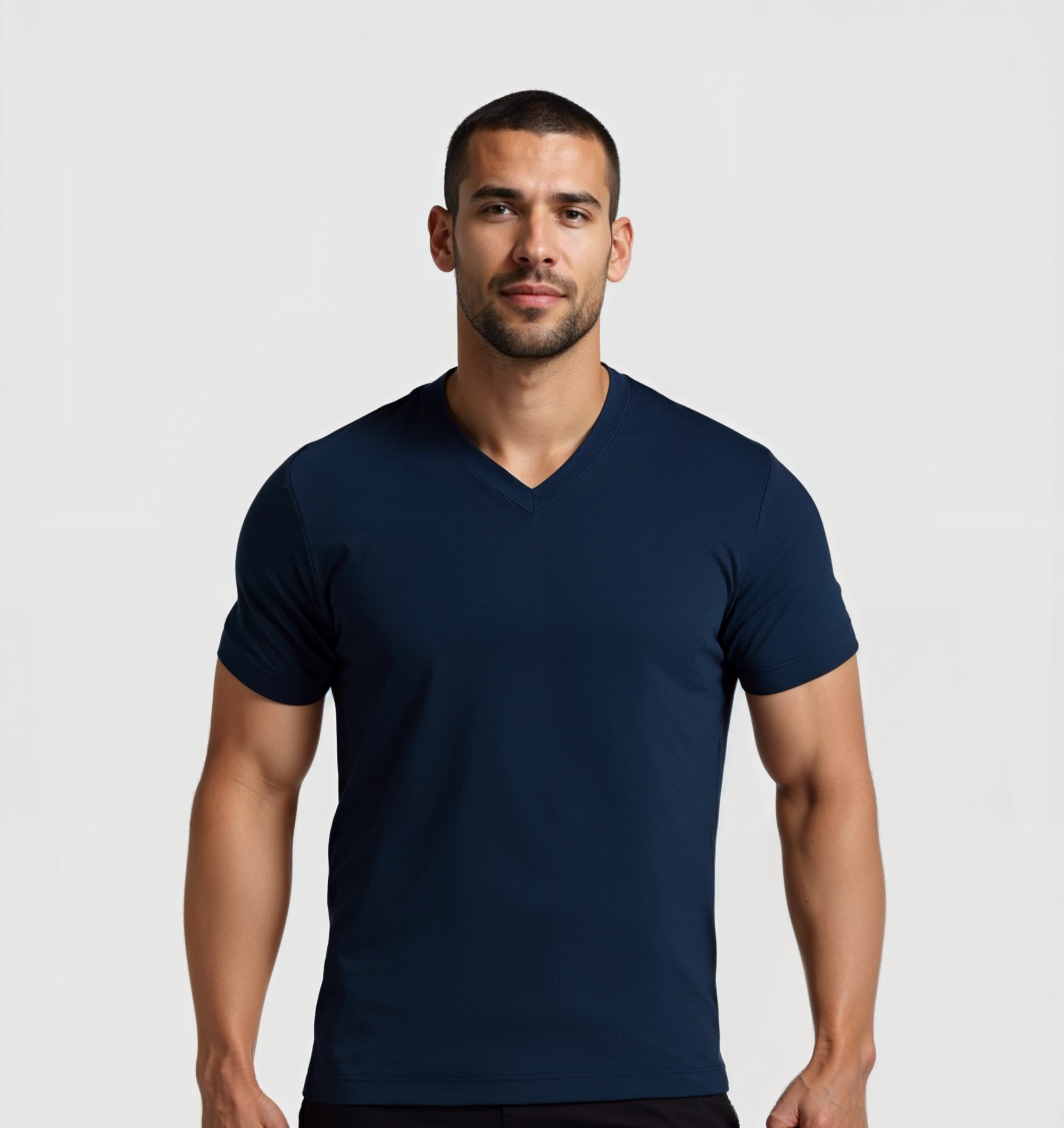 Pack da 4 Scollo V - Blu navy