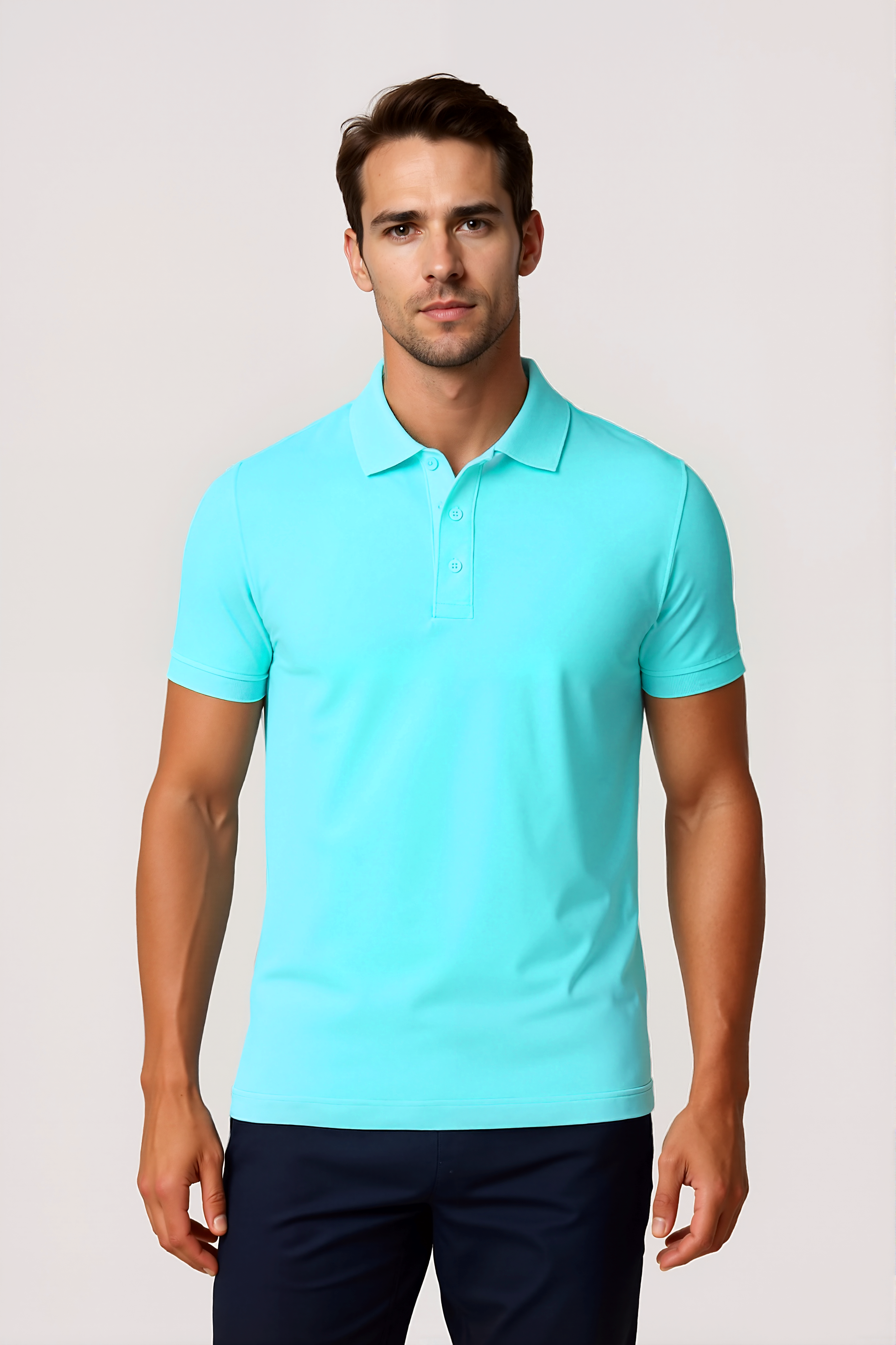 Pack da 4 Polo - Blu turchese
