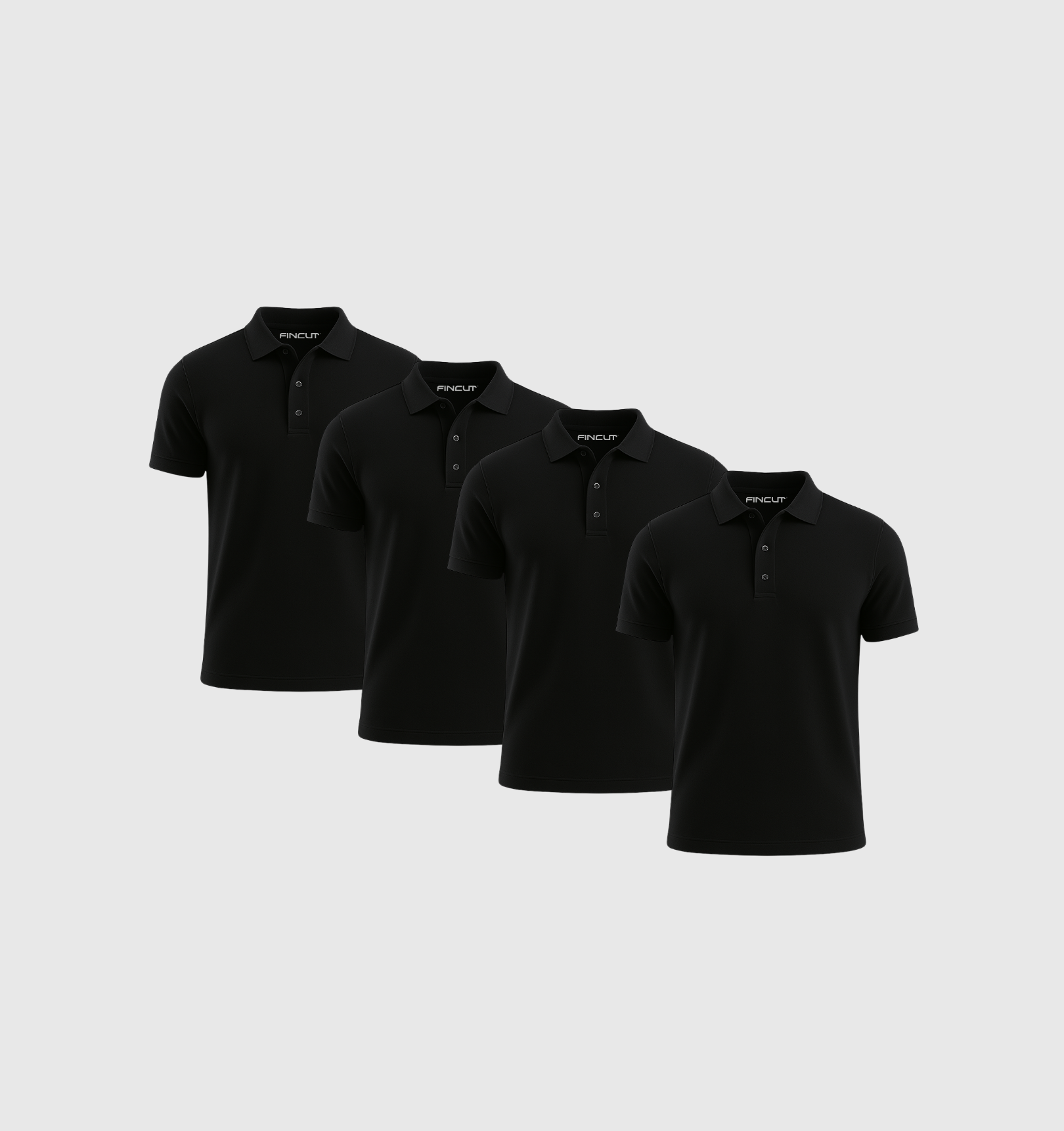 Pack da 4 Polo - Nero