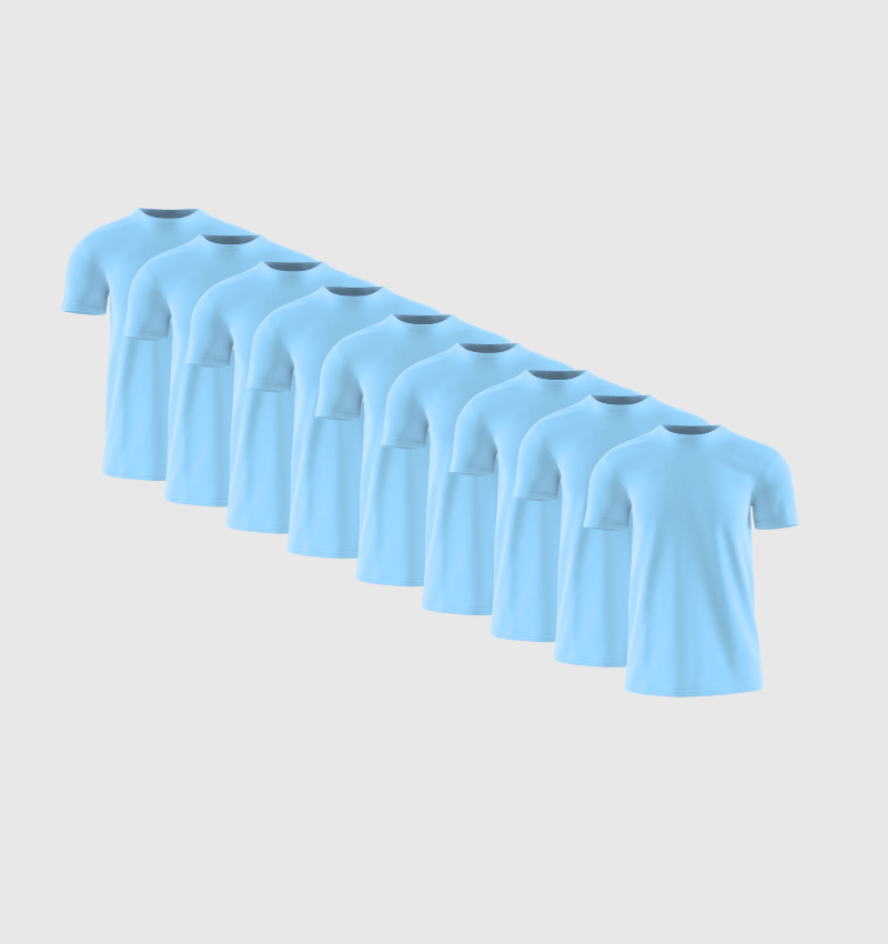Pack da 9 - Azzurro cielo