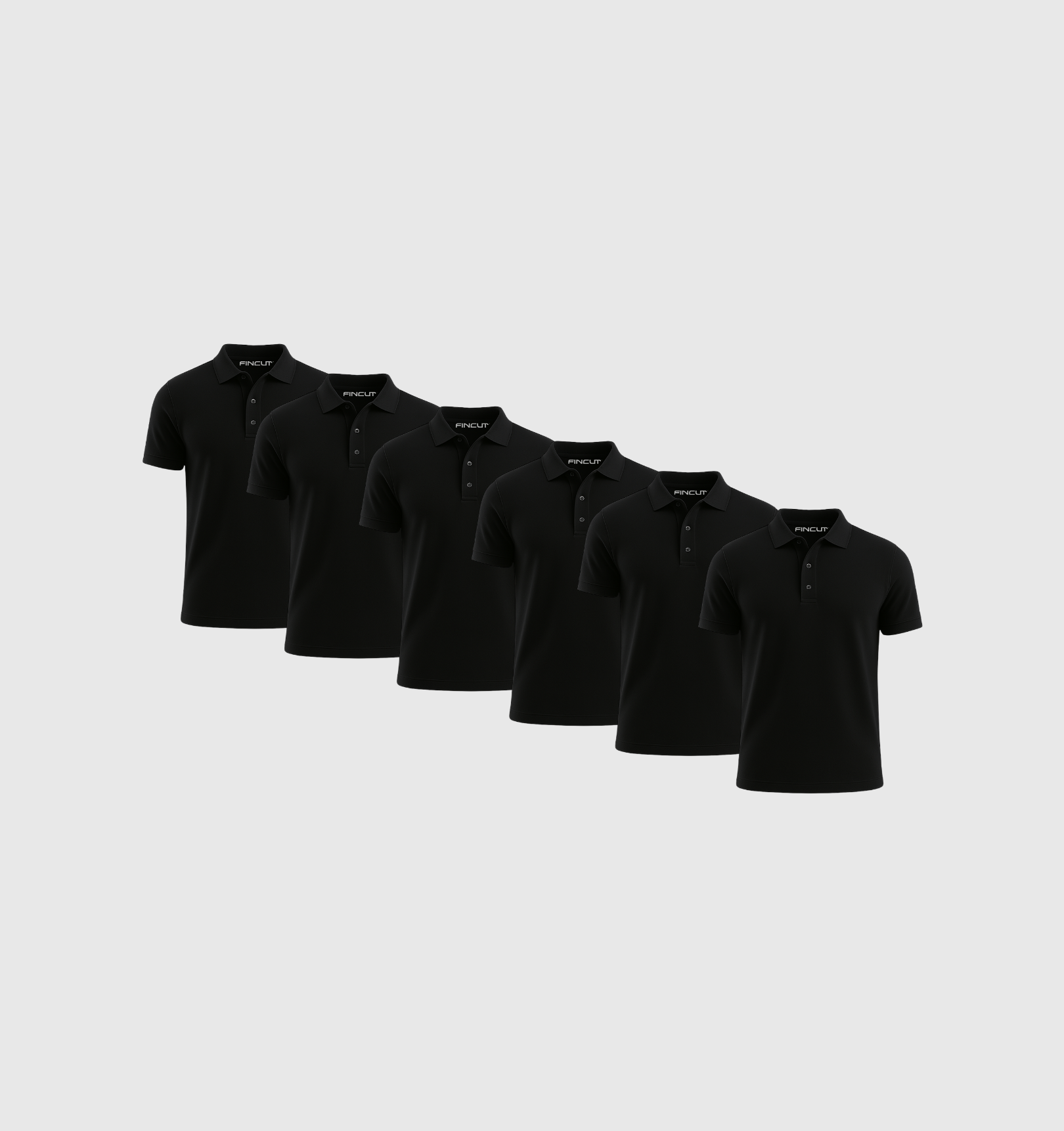 Pack da 6 Polo - Nero