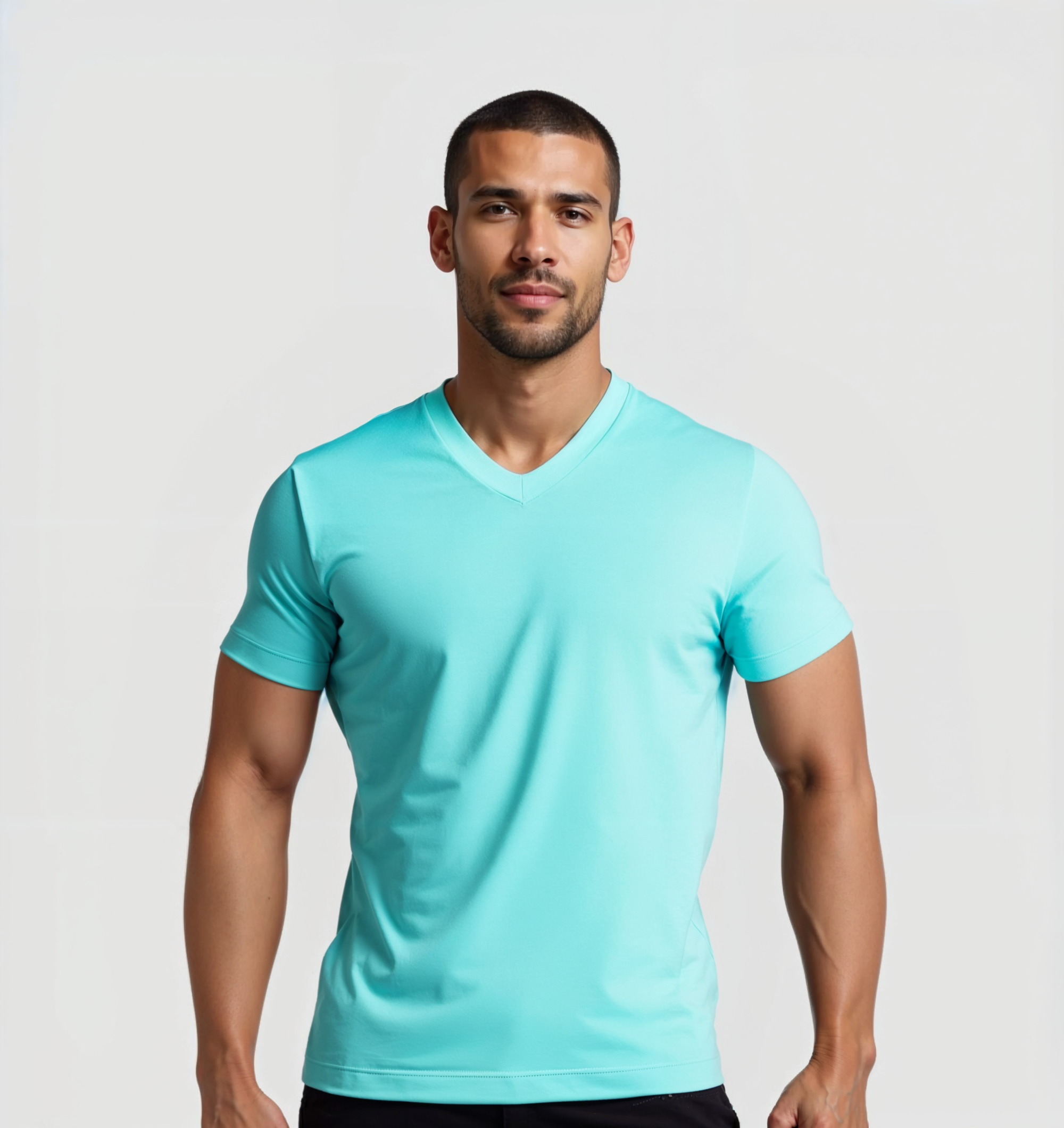 Pack da 3 Scollo V - Blu turchese
