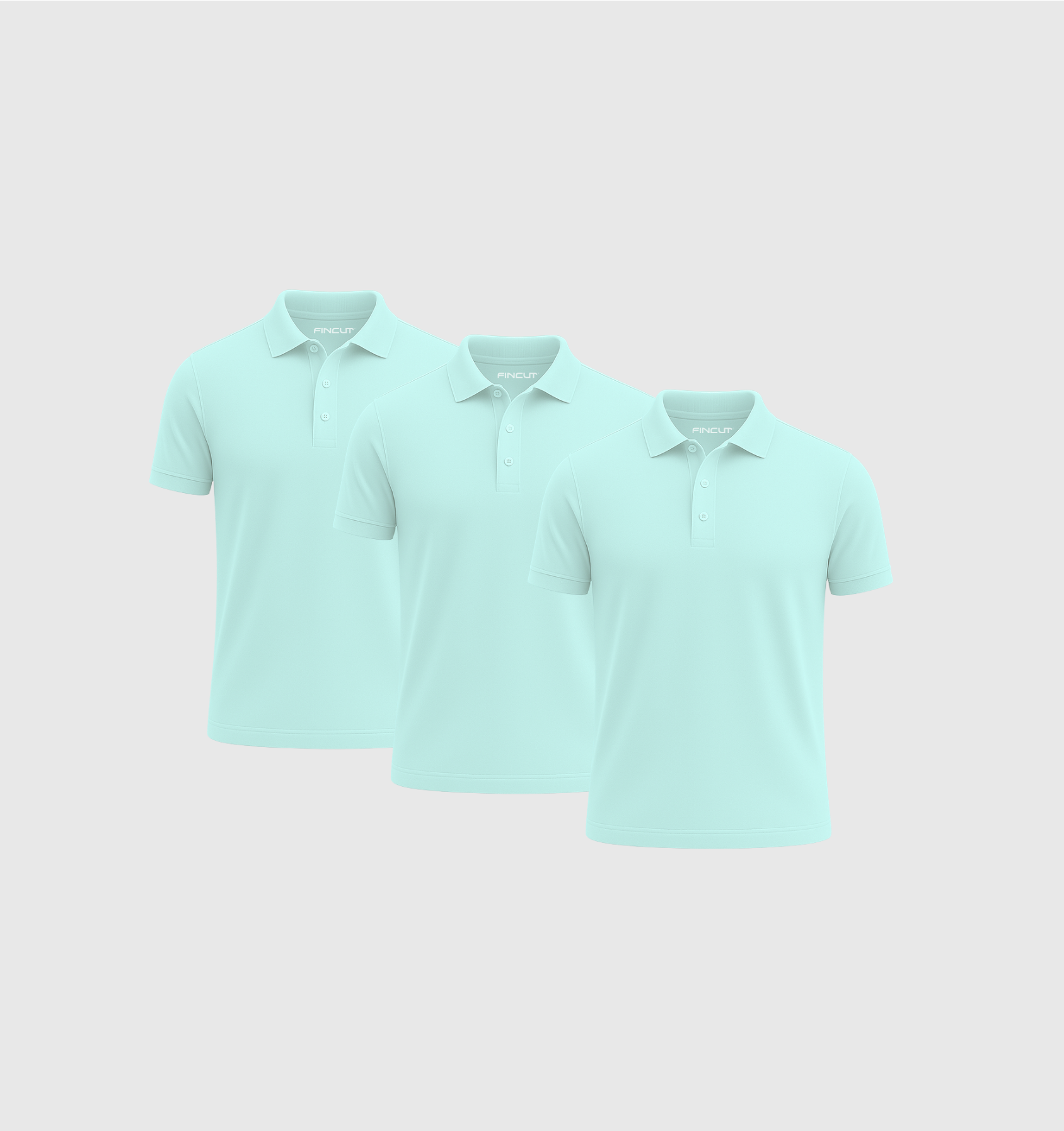 Pack da 3 Polo - Blu turchese