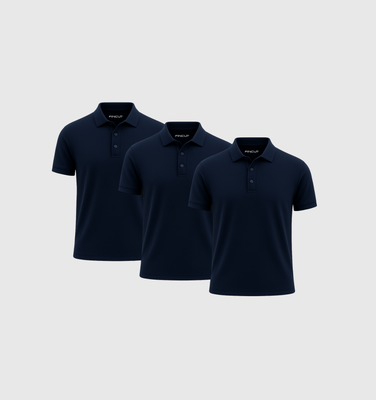 Pack da 3 Polo - Blu navy