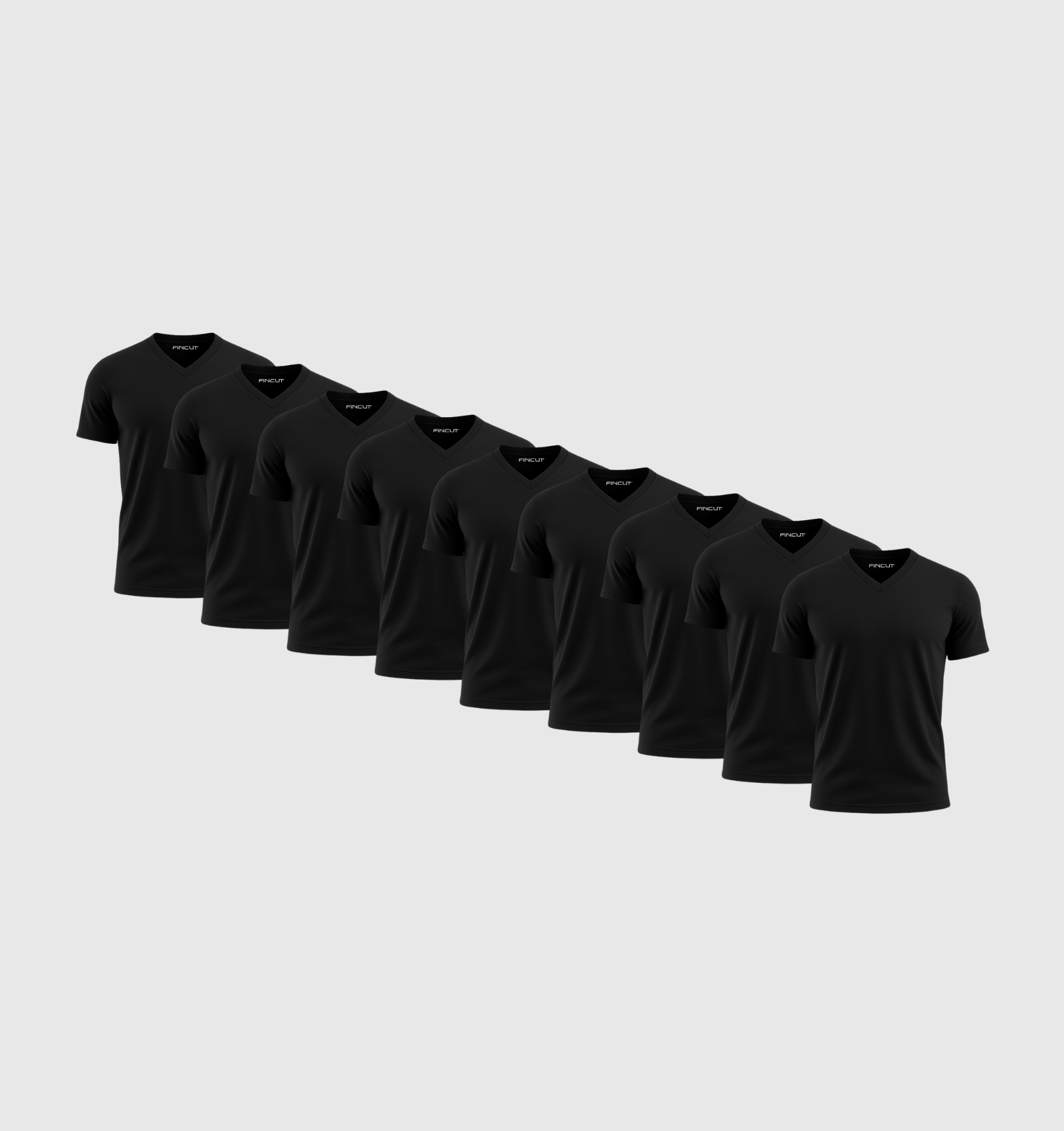 Pack da 9 Scollo V - Nero