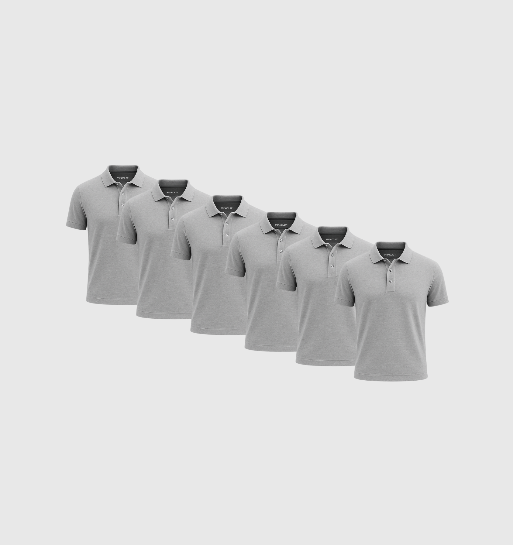 Pack da 6 Polo - Grigio