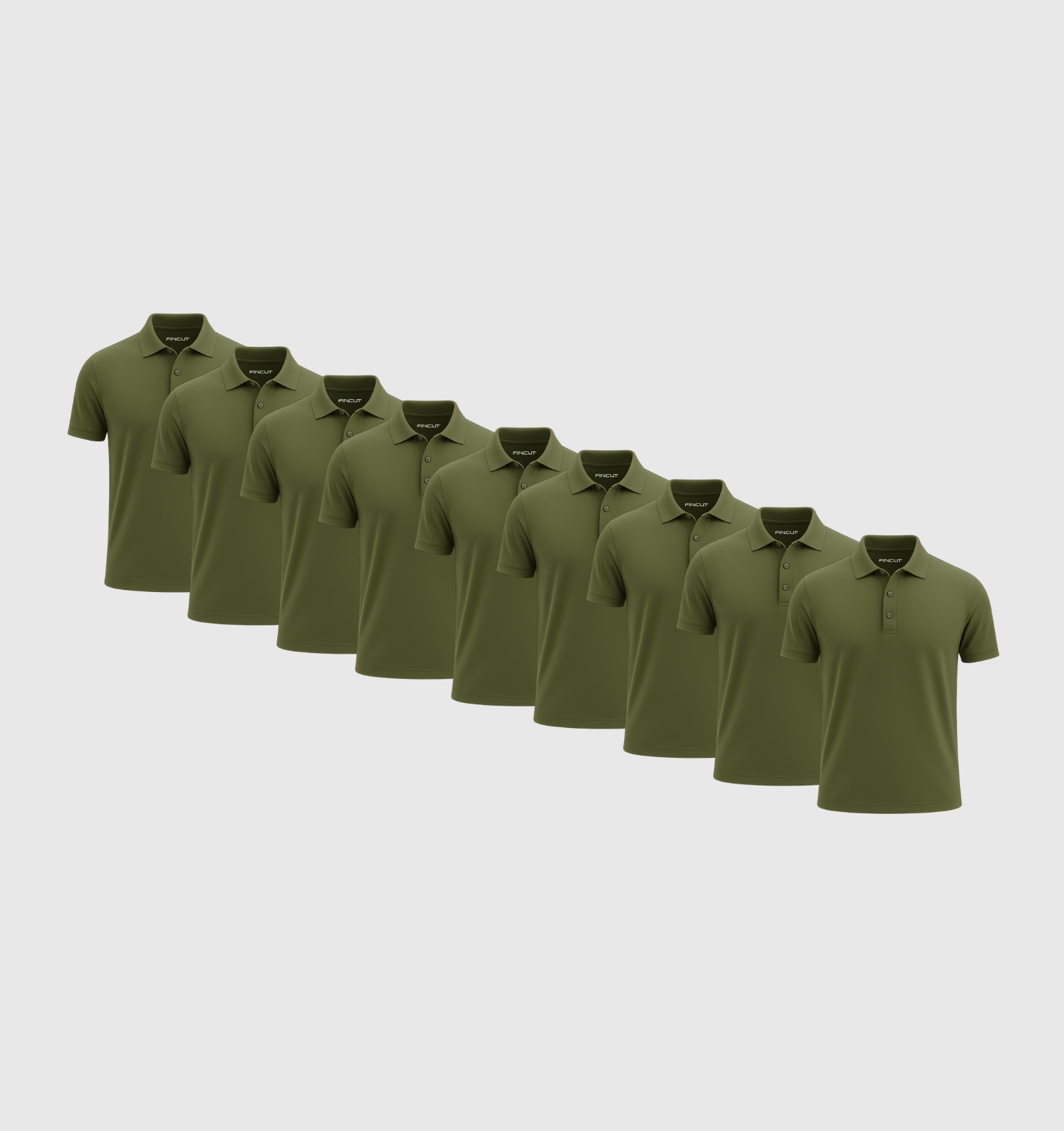 Pack da 9 Polo - Kaki