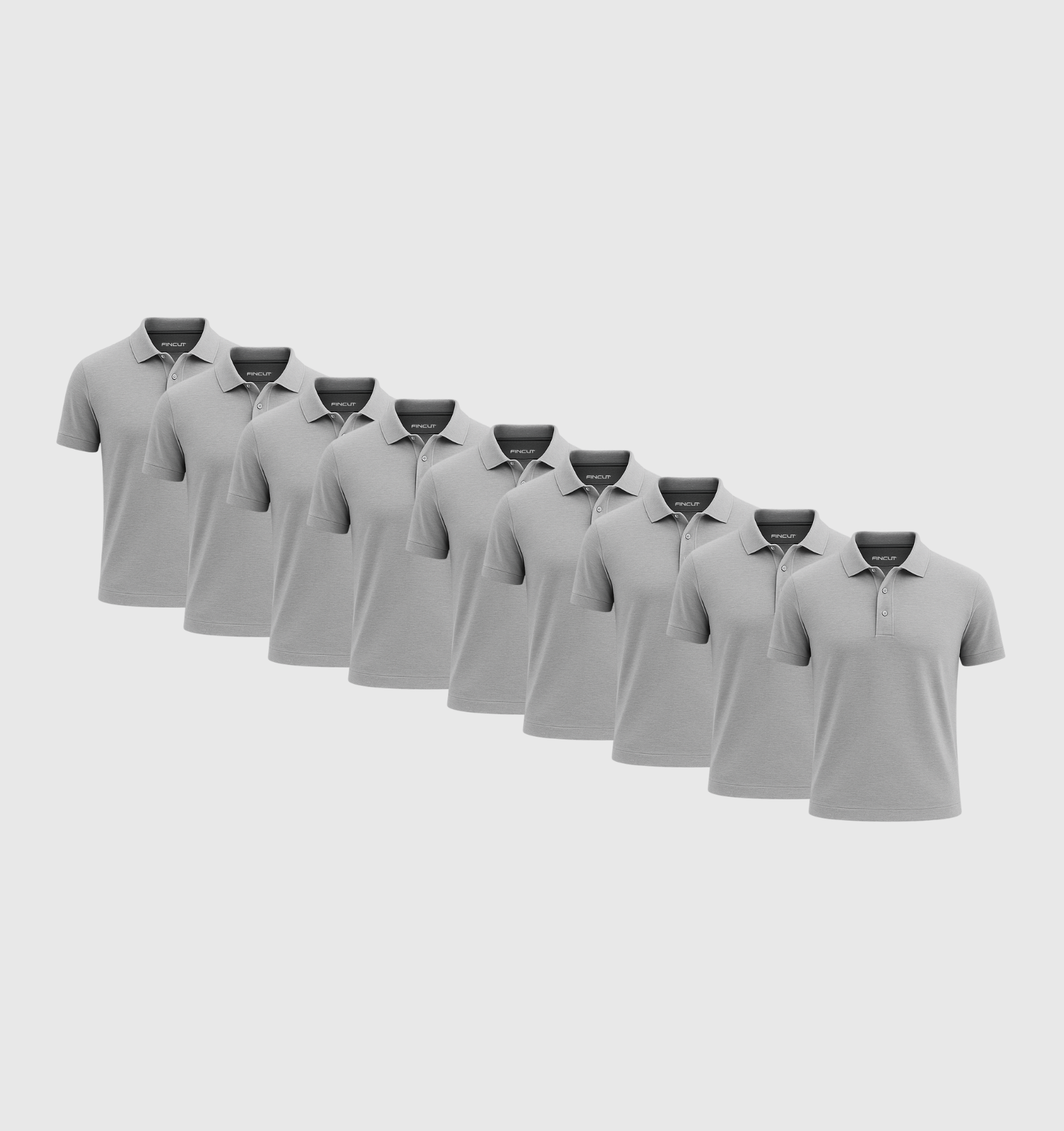Pack da 9 Polo - Grigio