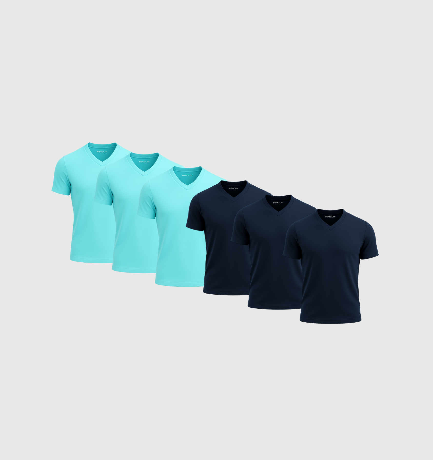 Pack da 6 Scollo V - Oceano