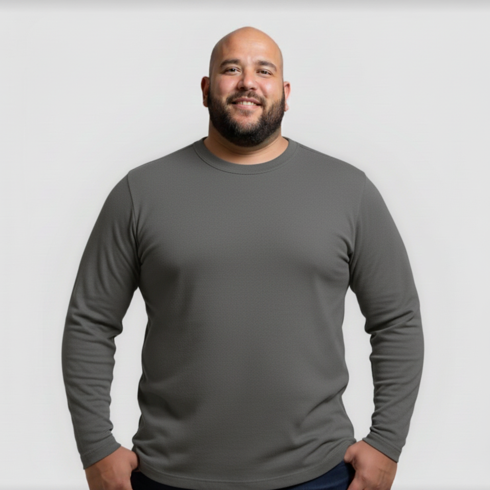 Pack da 3 maniche lunghe - Griogio