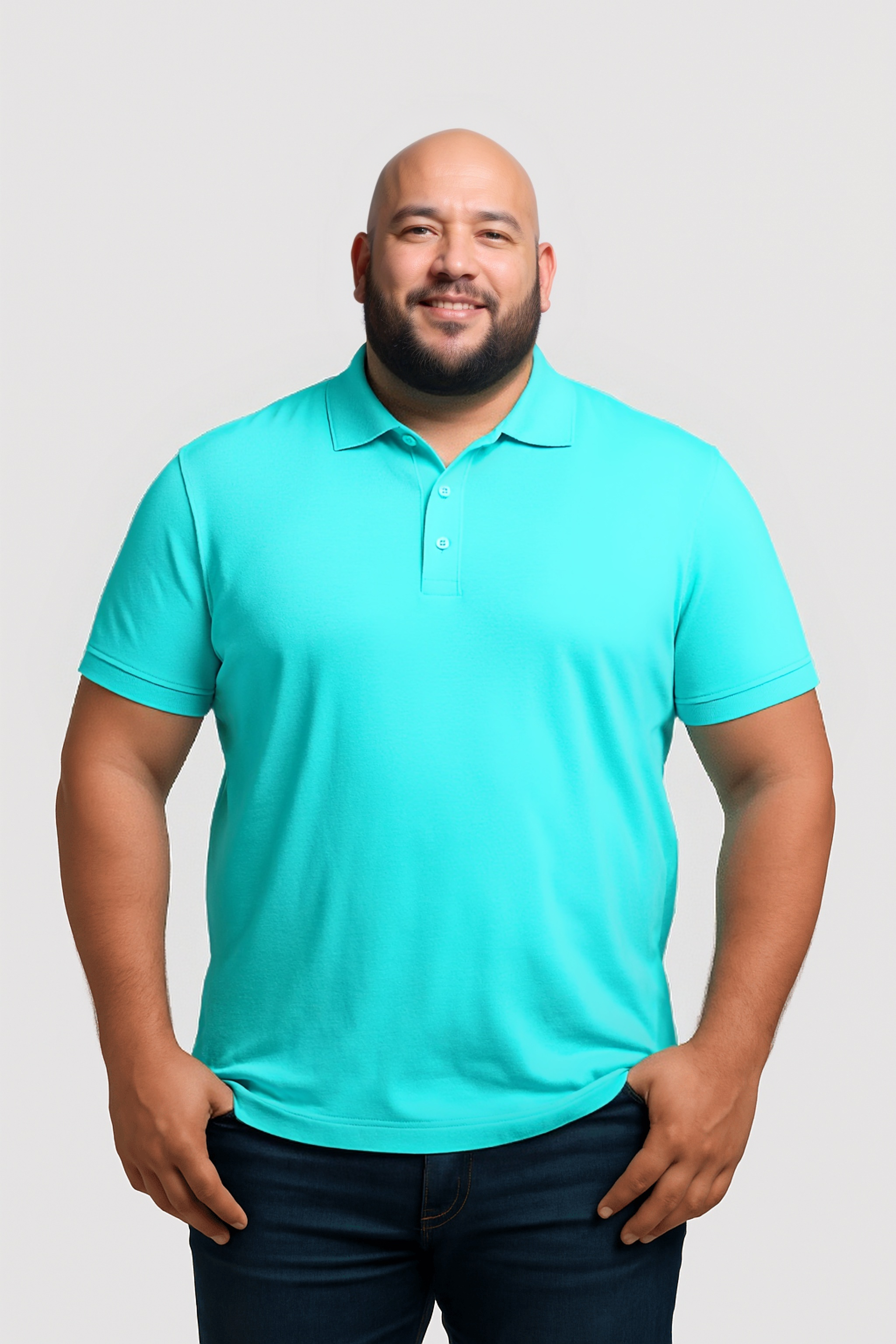 Pack da 4 Polo - Blu turchese